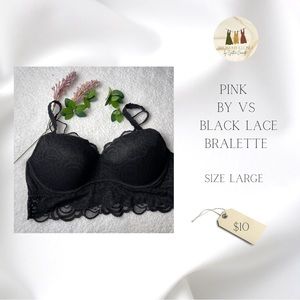 ♻️DISPONIBLE ♻️ 
✨🍂PRE-LOVED PINK BY VICTORIA SECRET LACE BRALETTE 🍂